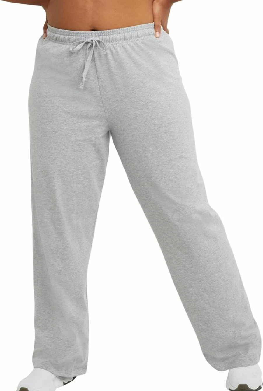 Champion Women's Plus Size Lightweight Lounge Pants - Comfortable Jersey Fabric 31.5" Inseam for Relaxation