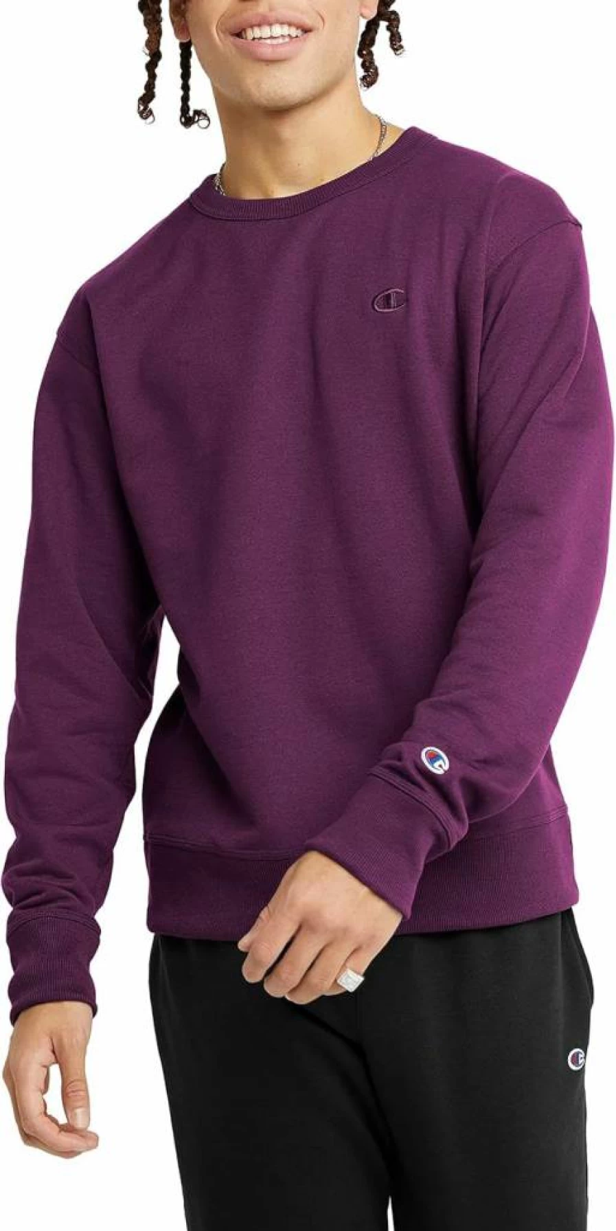 Champion Men's Powerblend Fleece Crewneck Sweatshirt - Regular & Big & Tall Sizes