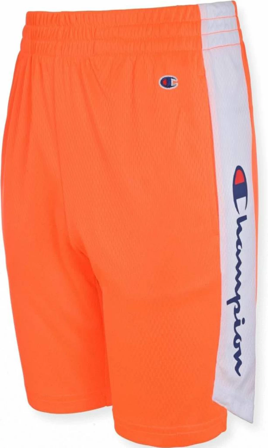 Champion Boys Heritage Script Mesh Athletic Shorts for Active Kids