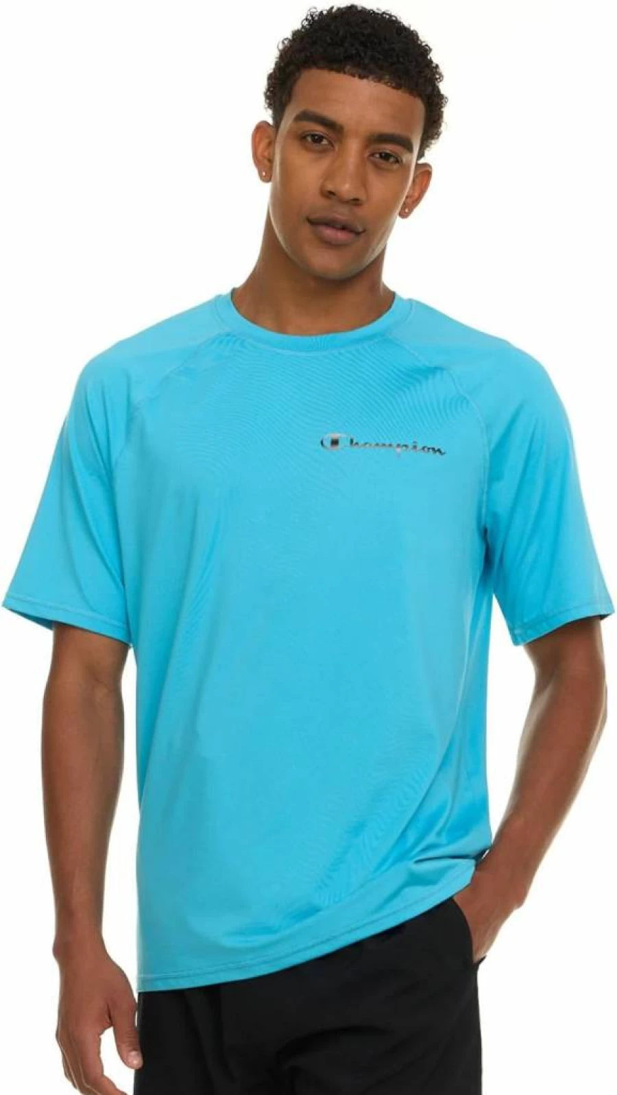 Champion Men's UPF 50+ Sun Protection Short Sleeve Rash Guard - Quick Dry Swim Shirt for UV Defense & Water Sports