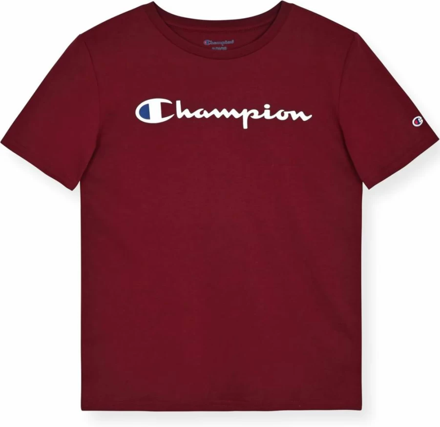 Champion Kids Short Sleeve Logo T-Shirt for Boys - Comfortable Cotton Tee