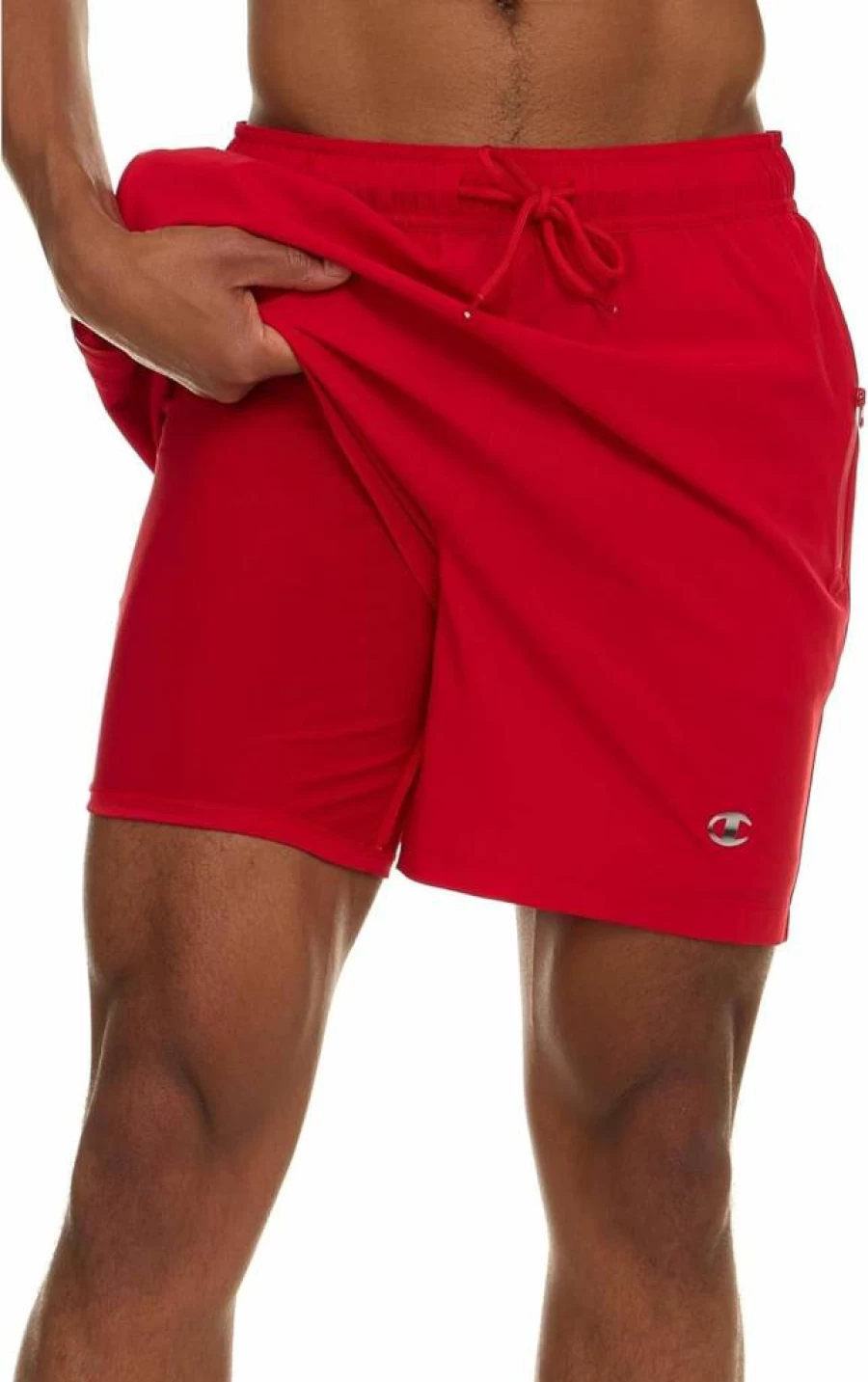 Champion Men's 2-in-1 Swim Trunks with Compression Liner - 7 Inch Inseam Quick-Dry Board Shorts for Swimming & Beach