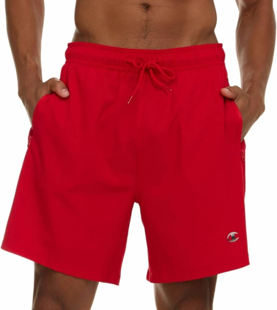 Champion Men's 2-in-1 Swim Trunks with Compression Liner - 7 Inch Inseam Quick-Dry Board Shorts for Swimming & Beach