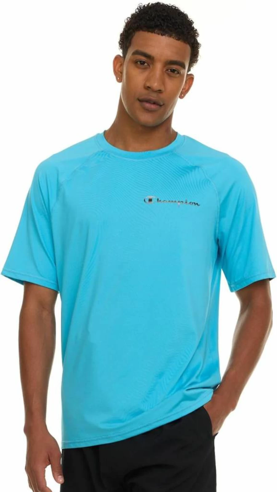 Champion Men's UPF 50+ Sun Protection Short Sleeve Rash Guard Swim Shirt - Quick Dry UV Shirt for Swimming & Outdoor Activities