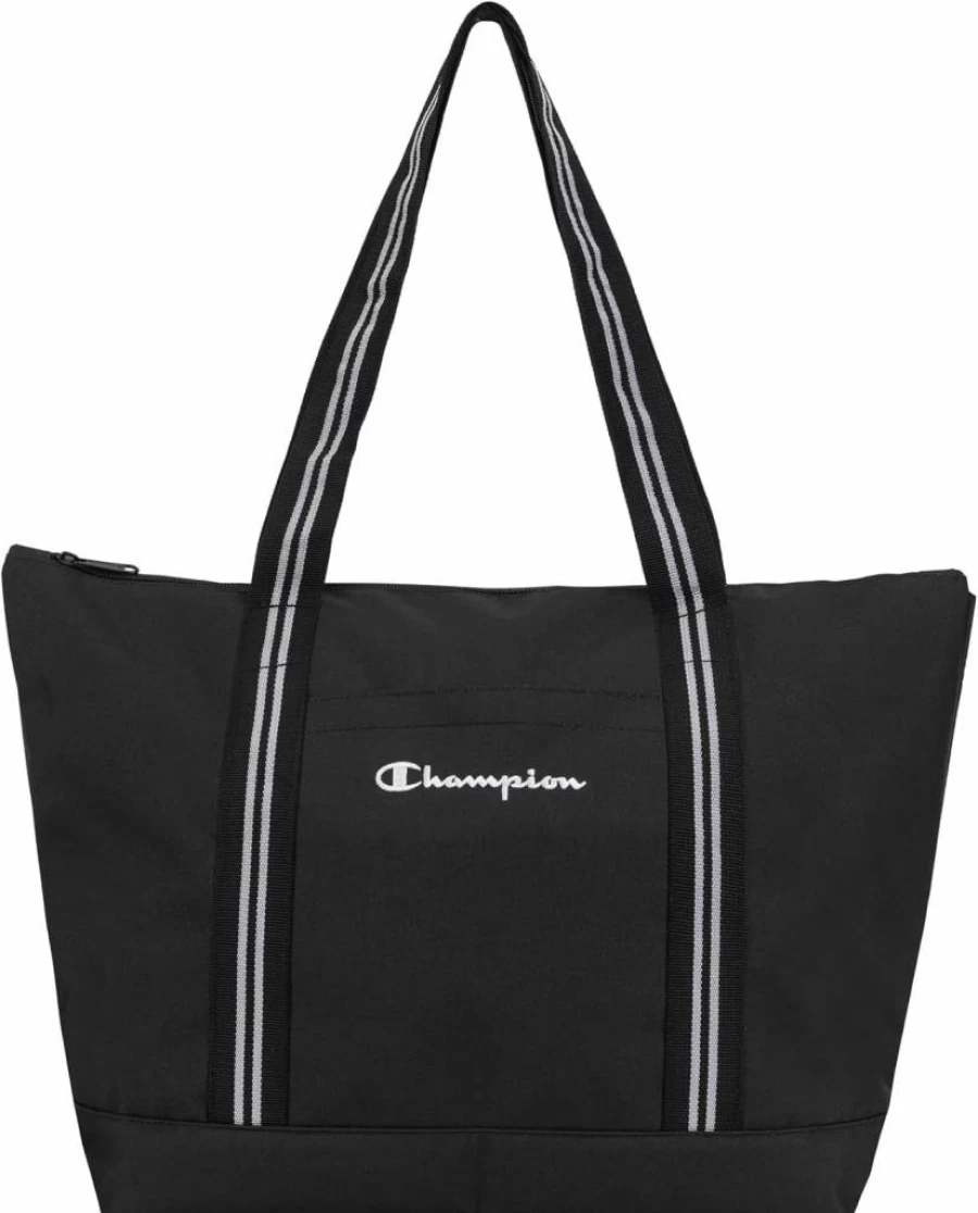 Champion Natural Brown Varsity Tote Bag - Durable Canvas Shoulder Bag for School & Gym