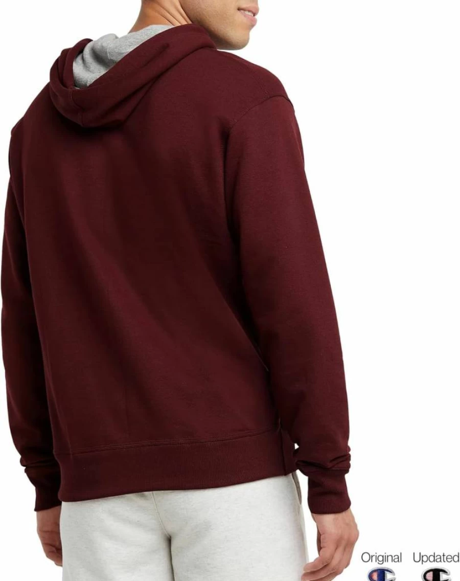 Champion Men's Powerblend Fleece Hoodie - Comfortable Pullover Sweatshirt for Regular & Big & Tall Sizes