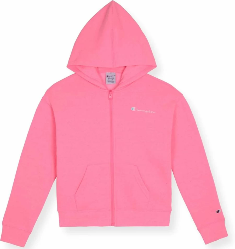 Champion Girls Zip-Up Fleece Hoodie - Athletic Pullover Sweatshirt for Kids & Teens