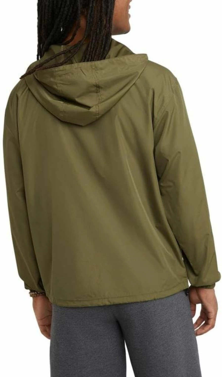 Champion Men's Stadium Packable Windproof Water Resistant Hooded Jacket for Regular & Big Tall Sizes