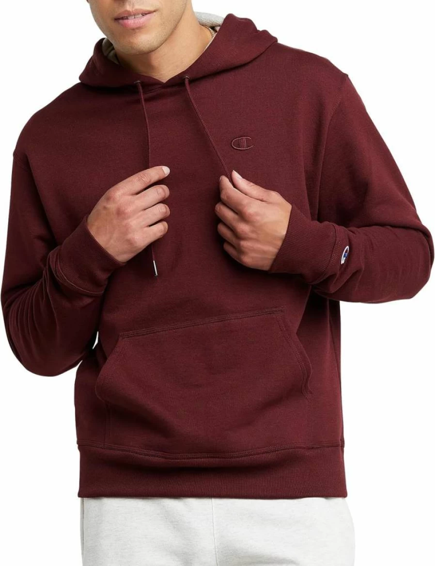 Champion Powerblend Fleece Hoodie for Men - Comfortable Pullover Sweatshirt (Regular & Big & Tall Sizes)