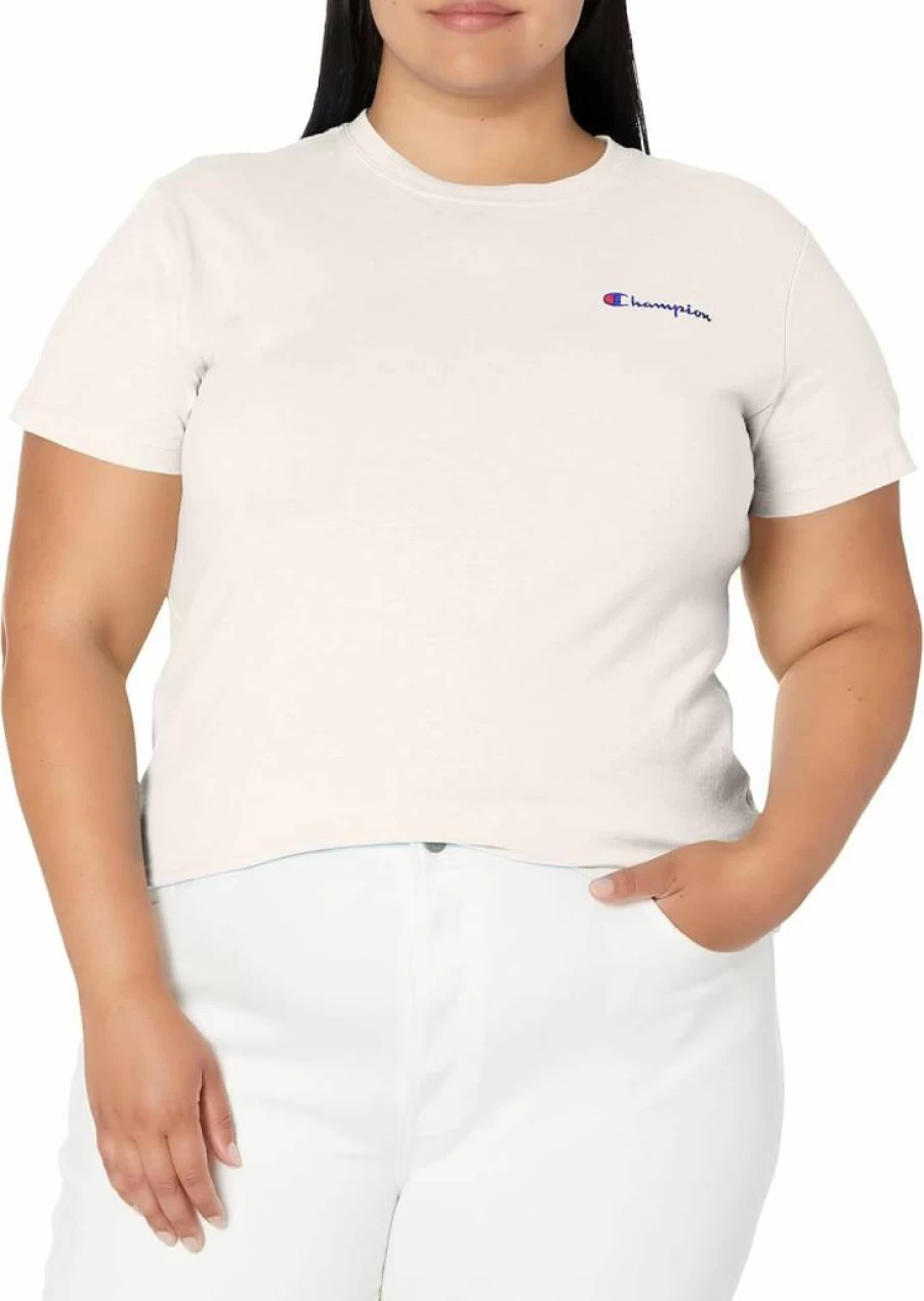Champion Women's Classic Script Logo T-Shirt - Comfort Fit, Plus Size Options