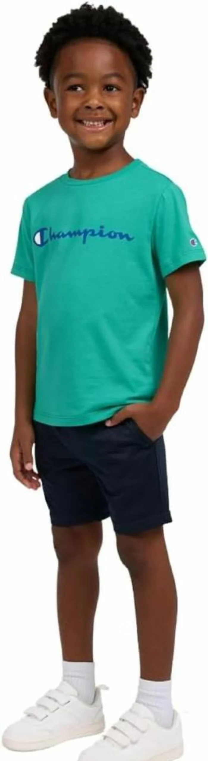 Champion Boys' 2-Piece Athletic Outfit: Breathable Tee & Comfortable Shorts Set for Active Kids