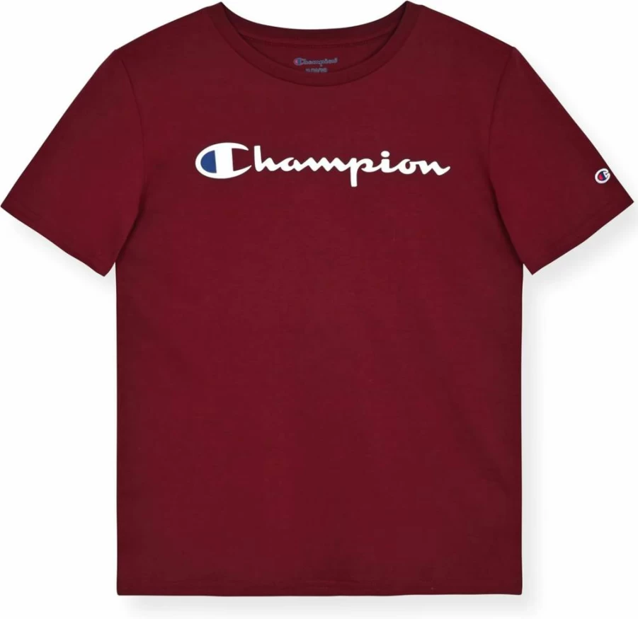 Champion Kids' Short Sleeve Logo T-Shirt for Boys - Comfortable Cotton Tee
