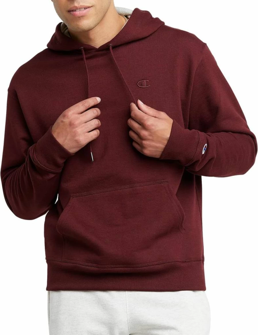 Champion Powerblend Fleece Hoodie for Men - Comfortable Pullover Sweatshirt (Regular & Big & Tall Sizes)
