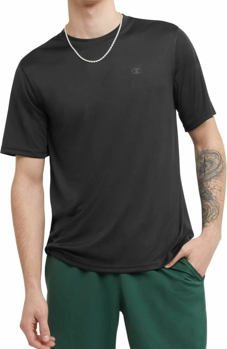 Champion Men's Athletic T-Shirt - Moisture Wicking Sport Tee for Training & Gym - Anti Odor Quick Dry Regular & Big Tall Sizes