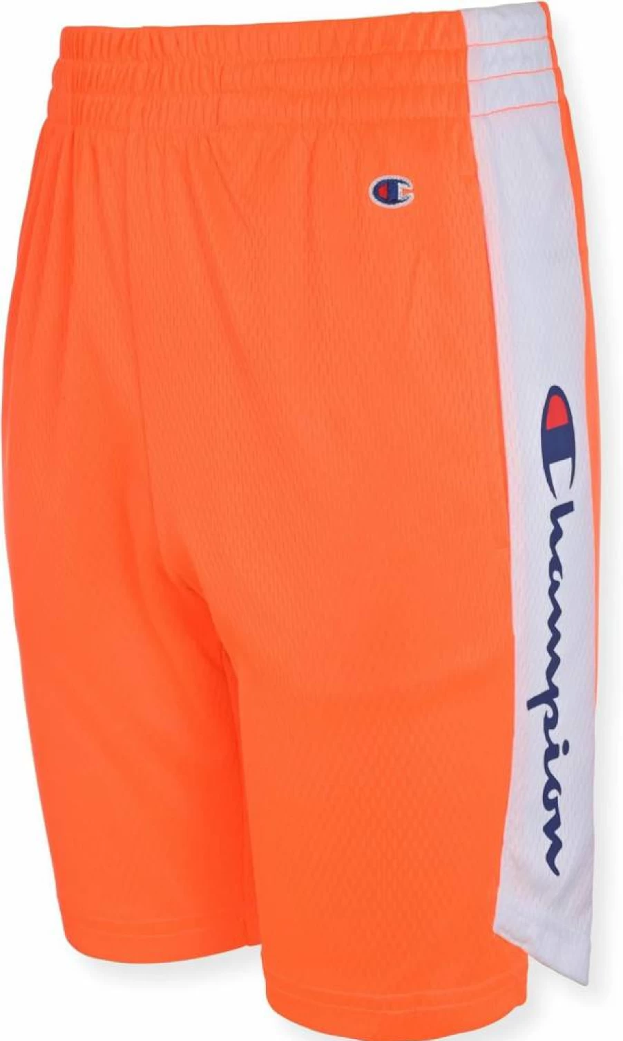 Champion Boys' Heritage Script Mesh Athletic Shorts - Comfortable & Breathable Casual Wear