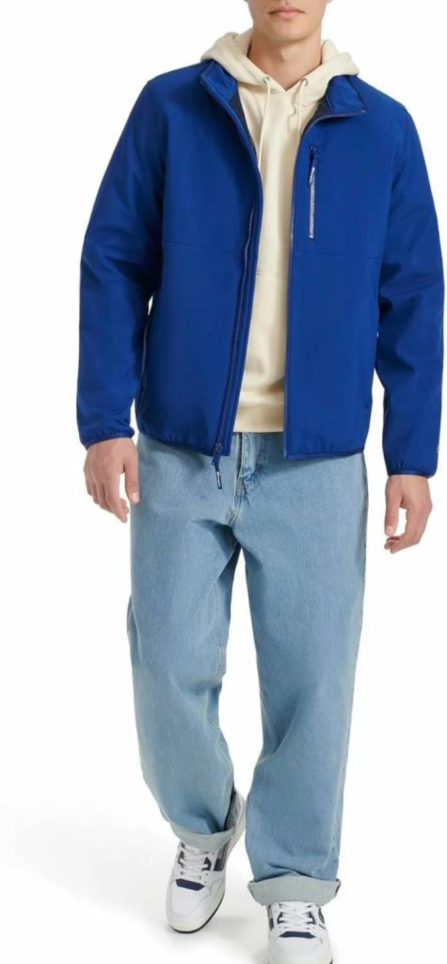 Champion Men's Lightweight Soft Shell Jacket - Breathable Active Hooded Stand Collar Windbreaker for Outdoor Sports