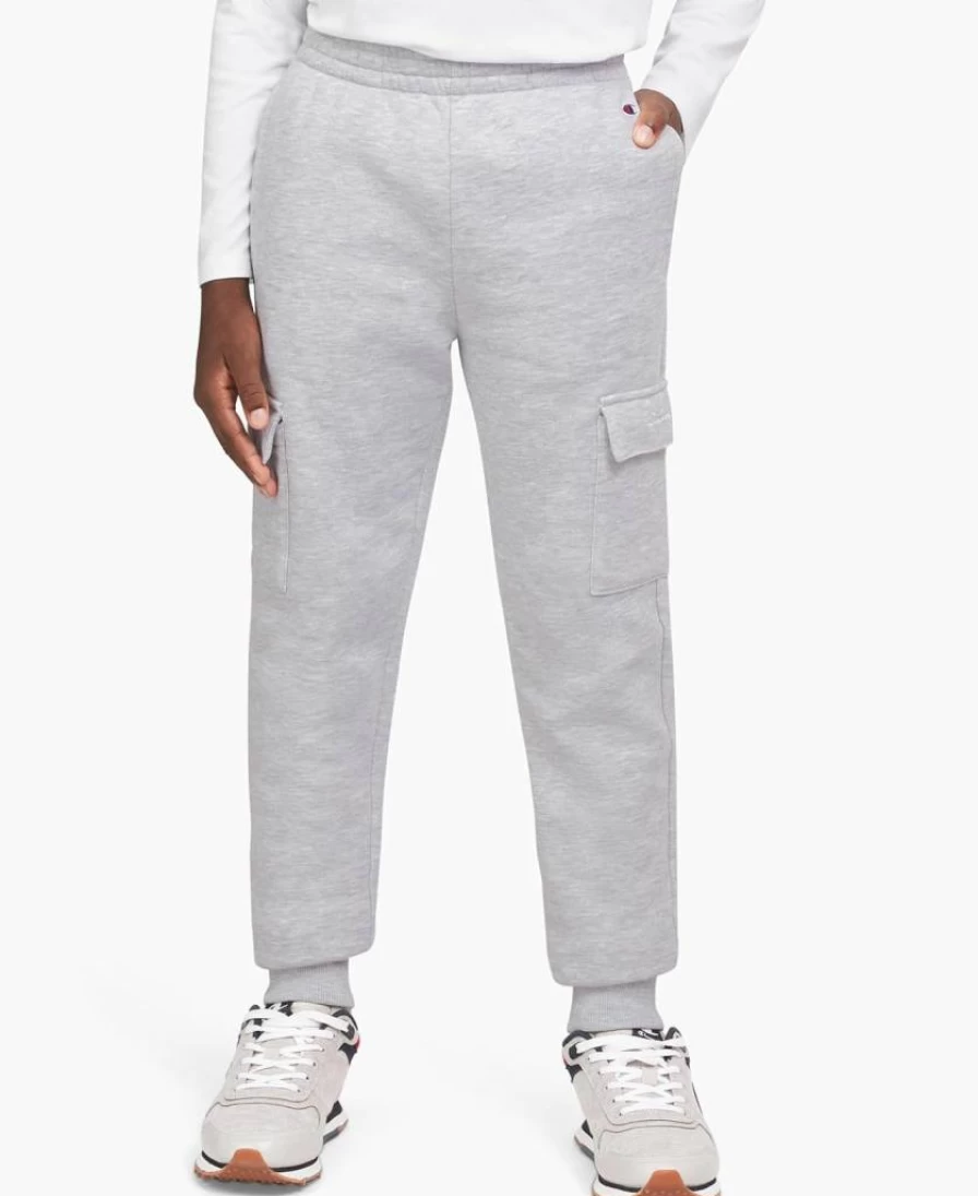 Champion Boys' Fleece Cargo Joggers with Pockets - Comfortable Kids' Sweatpants
