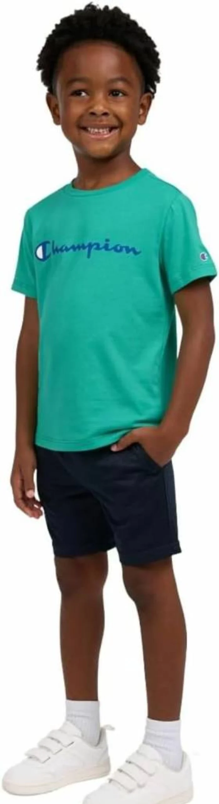 Champion Boys' 2-Piece Athletic Outfit: Breathable Tee & Comfortable Shorts for Active Kids