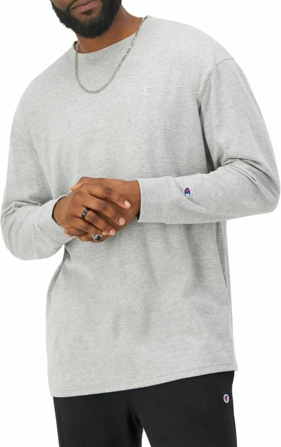 Champion Men's Classic Long Sleeve T-Shirt - Regular & Big & Tall Sizes Available