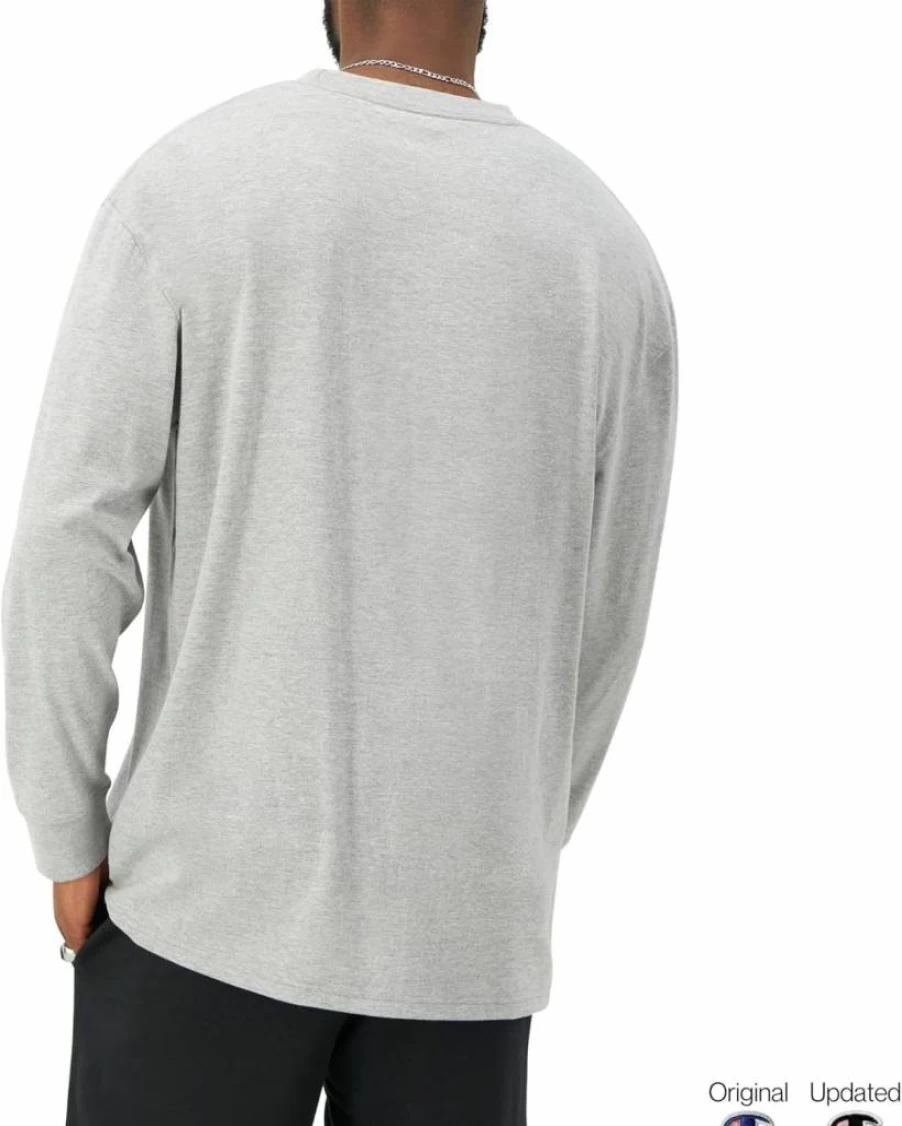 Champion Men's Classic Long Sleeve T-Shirt - Regular & Big & Tall Sizes Available
